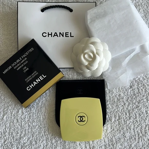 CHANEL MIRROIR イエロー 129 OVNI CHANEL DOUBLE MIRROR DUO, OVNI/YELLOW, NIB | eBay